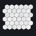Carrara hexagon 25mm-150x150 - Pavé Tile Co