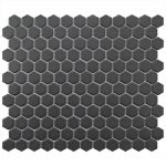 Black Unglazed 25mm-150x150 - Pavé Tile Co