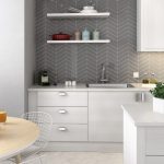 chevron contrast grout