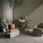 BASE TAUPE 80X80 + WIDE&STYLE LIBERTY LIME 120X240 + CROSSROAD BRICK SMOKE 7,5X30