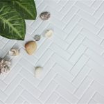 white herringbone