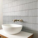 speckled white bath