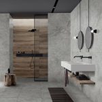 GREY HAMMERED 60X120 + ECO CHIC AVANA 20X120
