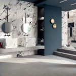 BRECCIA MELANGE LUX+ 120x270 + INTARSIA LUX+ 60x120 + CROSSROAD CHALK GREY 120x120 - 160x320