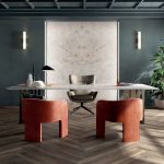 CRYSTAL A+B 120X270 LUX + ABKSTONE 163,5X323 CRYSTAL 12 MM LUX + ECO CHIC BROWN 20X120