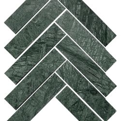 ART INDIAN GREEN HERRINGBONE HONED 35X150MM