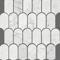 ART CARRARA WHITE FEATHER HONED 50X103MM