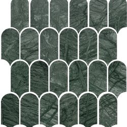 ART INDIAN GREEN FEATHER HONED 50X103MM