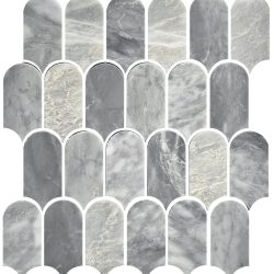 ART CARRARA GREY FEATHER HONED 50X103MM
