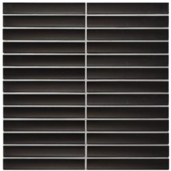 IMPERIAL MAT BLACK CONCAVE MOSAIC 2X14.5CM