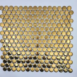 PENNY ROUND GOLD GLOSS & MAT MIX 19MM - 294X315MM