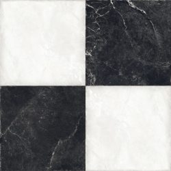 MARMI IMPERIALE BLACK & WHITE NAT/RET 30X30CM
