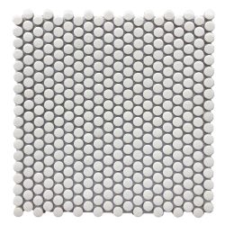 PENNY ROUND MINI WHITE CRACKLE 15MM - 305X305MM