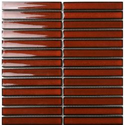 IMPERIAL RED GLOSS MOSAIC 2X14.5CM