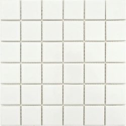 SHOP BY COLOR 7 MATT WHITE MOSAIC 48X48