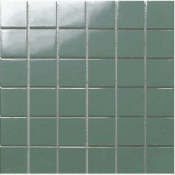 MATT (SATIN) GREEN MOSAIC 48X48MM
