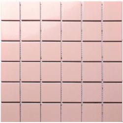 MATT (SATIN) PINK MOSAIC 48X48MM