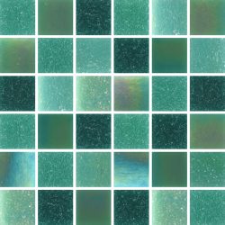 PEARL JADE GREEN GLASS 2X2CM